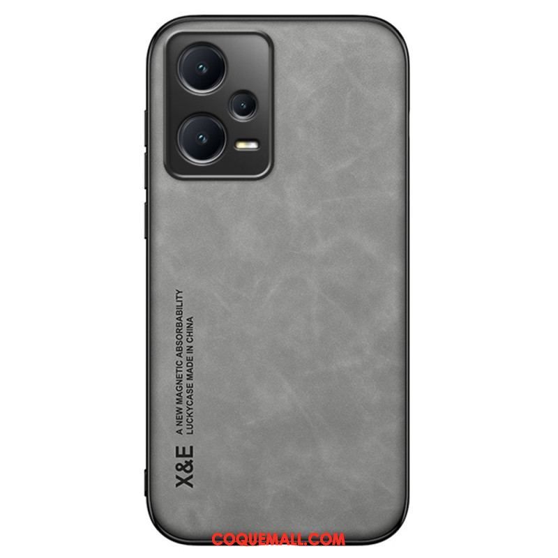 Coque Xiaomi Redmi Note 12 Pro/Poco X5 Pro 5G Cuir Effet Cuir X&E