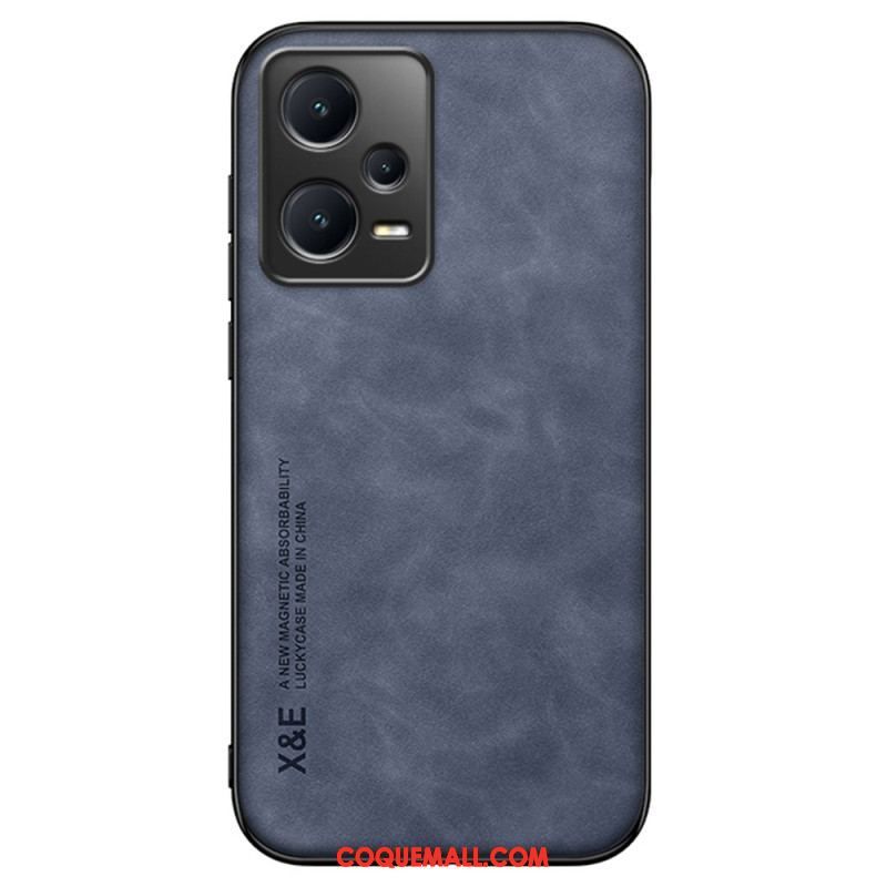 Coque Xiaomi Redmi Note 12 Pro/Poco X5 Pro 5G Cuir Effet Cuir X&E