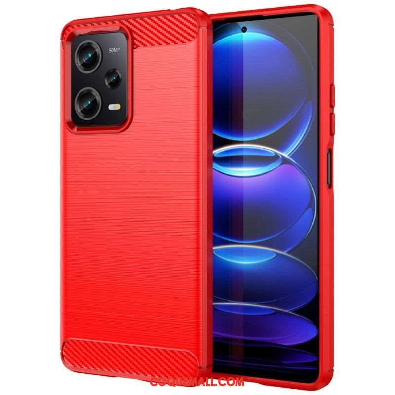 Coque Xiaomi Redmi Note 12 Pro/Poco X5 Pro 5G Fibre Carbone Brossée