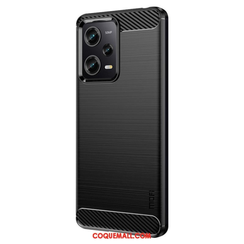 Coque Xiaomi Redmi Note 12 Pro/Poco X5 Pro 5G Fibre Carbone Brossée MOFI