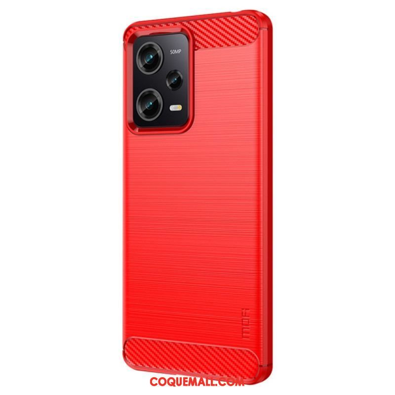 Coque Xiaomi Redmi Note 12 Pro/Poco X5 Pro 5G Fibre Carbone Brossée MOFI