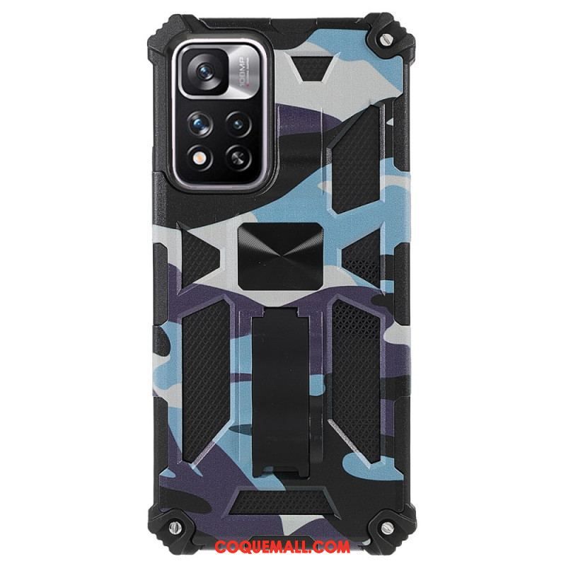 Coque Xioami Redmi Note 11 Pro Plus 5G Camouflage Support Amovible