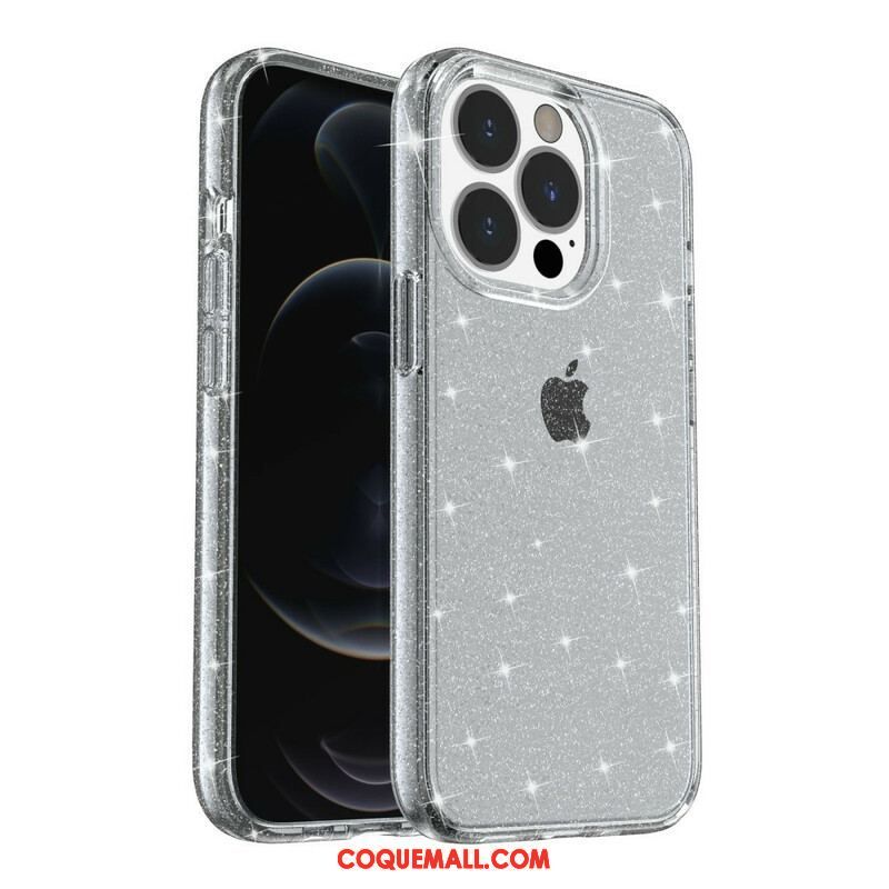 Coque iPhone 12 Pro Max Transparente Paillettes