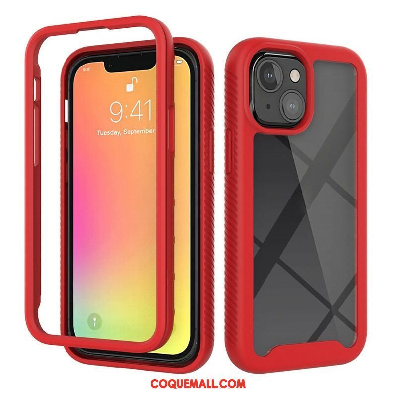 Coque iPhone 13 Mini Conception Hybride Rebords Silicone