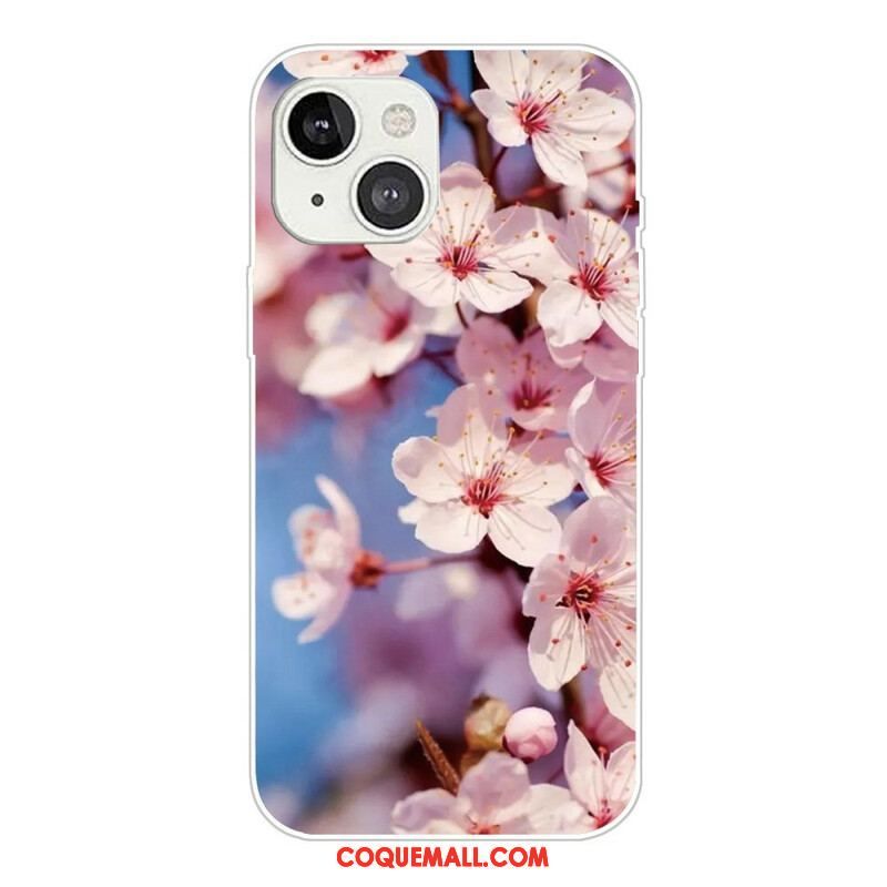 Coque iPhone 13 Mini Fleurs Réalistes