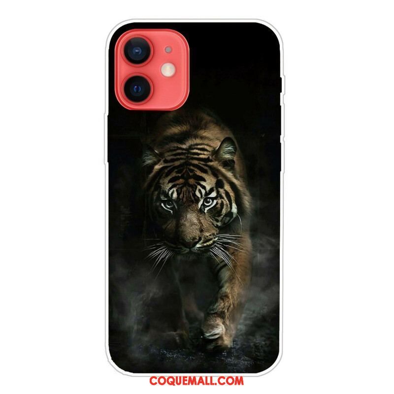 Coque iPhone 13 Mini Flexible Tigre