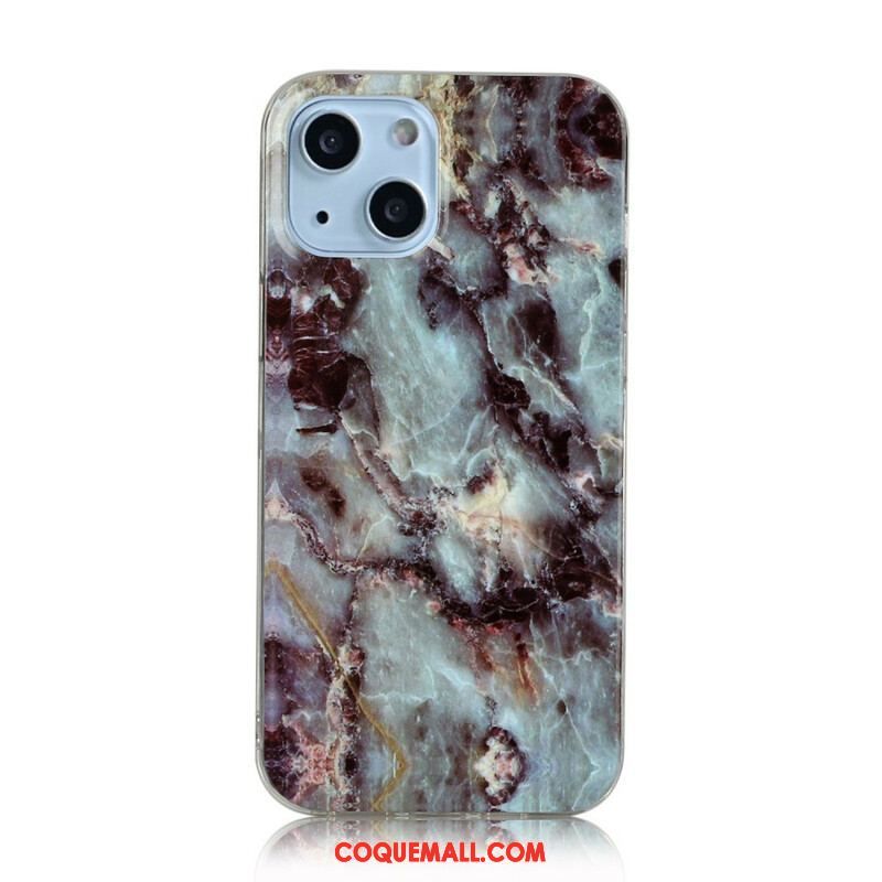 Coque iPhone 13 Mini Marbre Simplifié