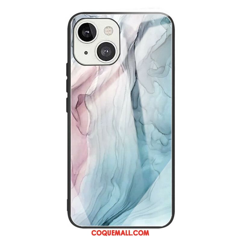 Coque iPhone 13 Mini Verre Trempé Marble