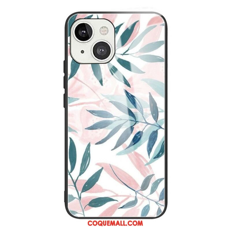 Coque iPhone 13 Mini Verre Trempé Végétale