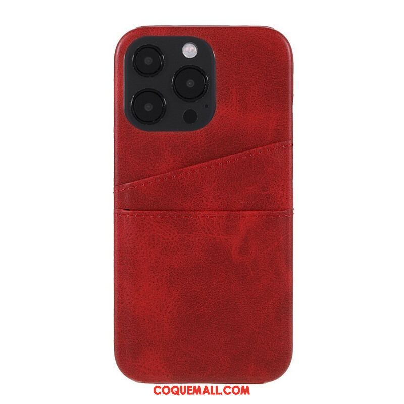 Coque iPhone 13 Pro Double Porte Cartes