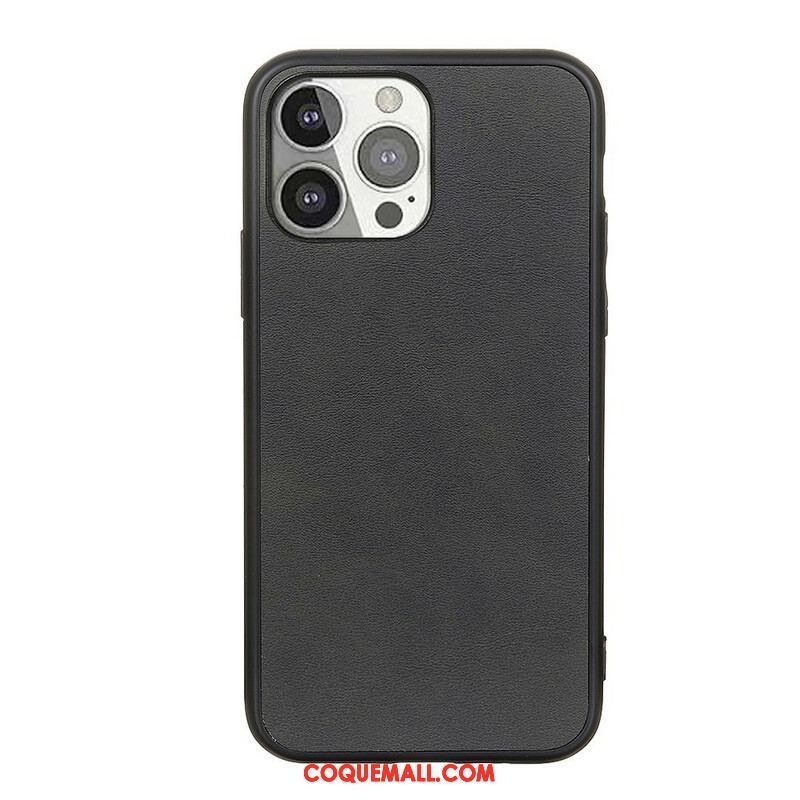 Coque iPhone 13 Pro Effet Cuir Look Raffiné