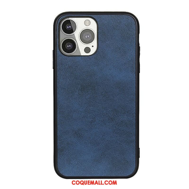 Coque iPhone 13 Pro Effet Cuir Look Raffiné