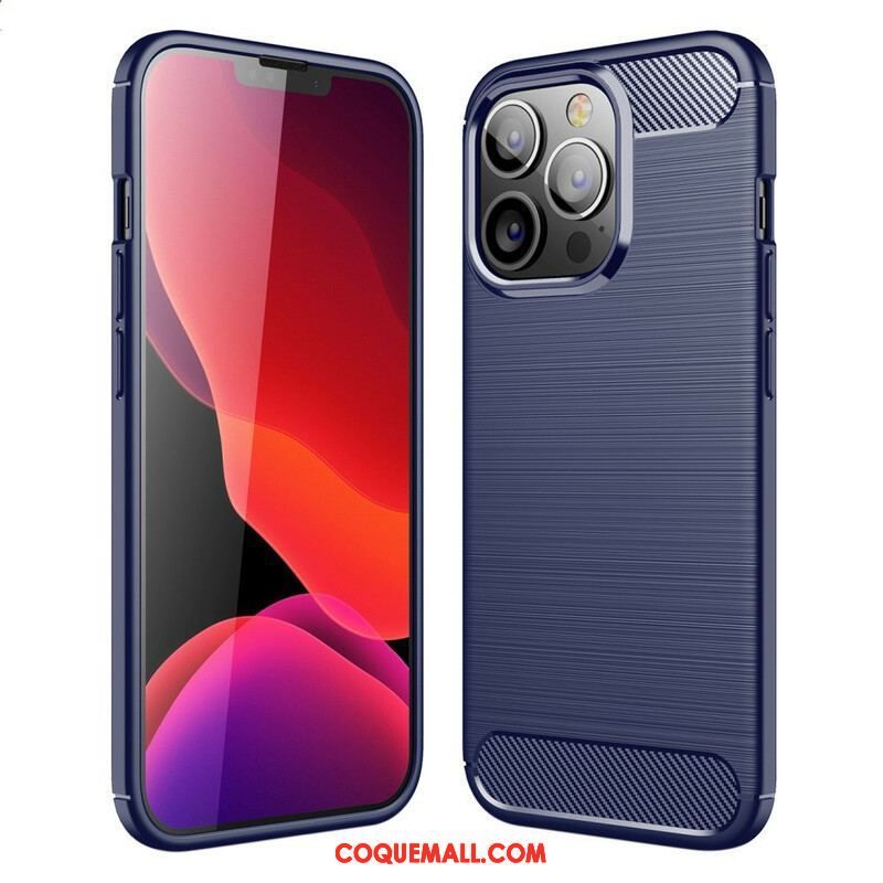 Coque iPhone 13 Pro Fibre Carbone Brossée