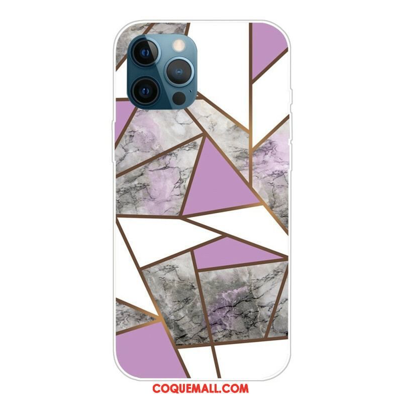 Coque iPhone 13 Pro Marbre Géométrie