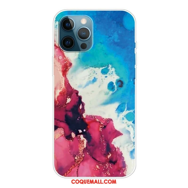 Coque iPhone 13 Pro Marbre Géométrique Décliné