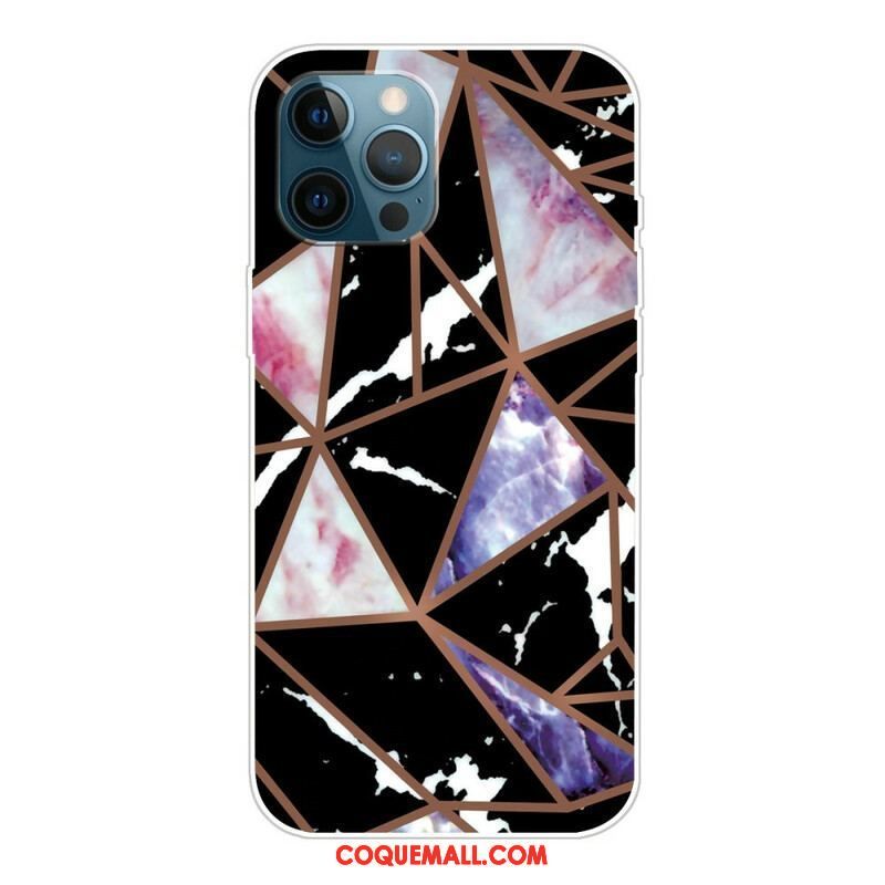 Coque iPhone 13 Pro Marbre Géométrique Variable