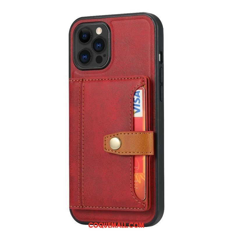 Coque iPhone 13 Pro Porte Cartes Support Sangle