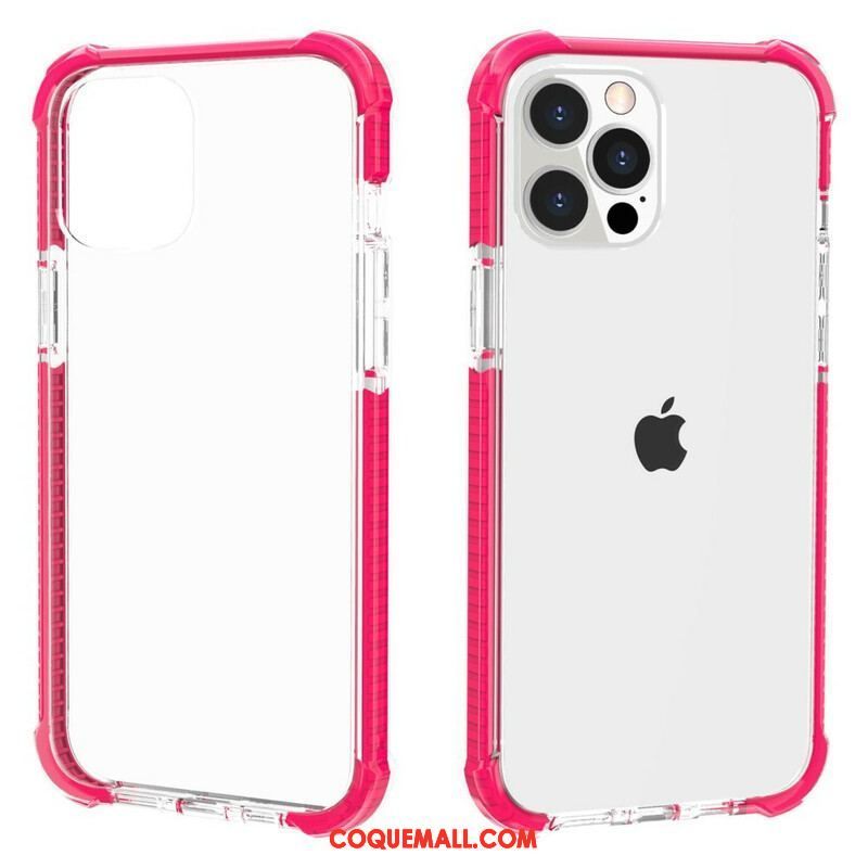 Coque iPhone 13 Pro Transparente Rebords Silicone