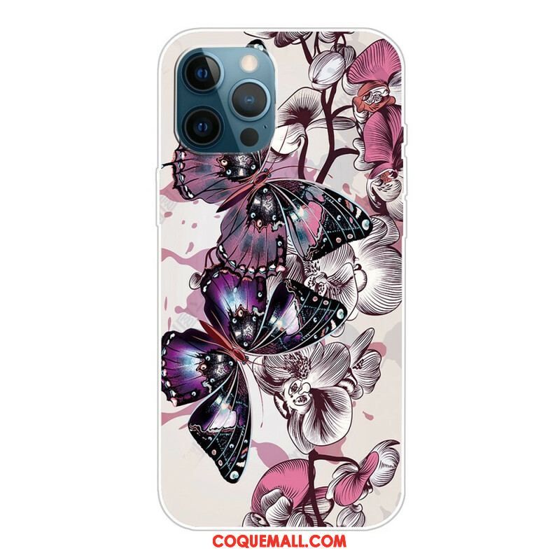 Coque iPhone 13 Pro Variation Papillons