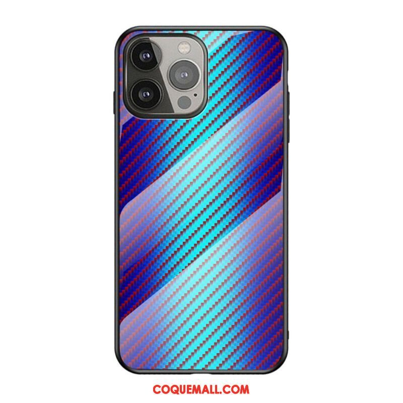 Coque iPhone 13 Pro Verre Trempé Fibre Carbone