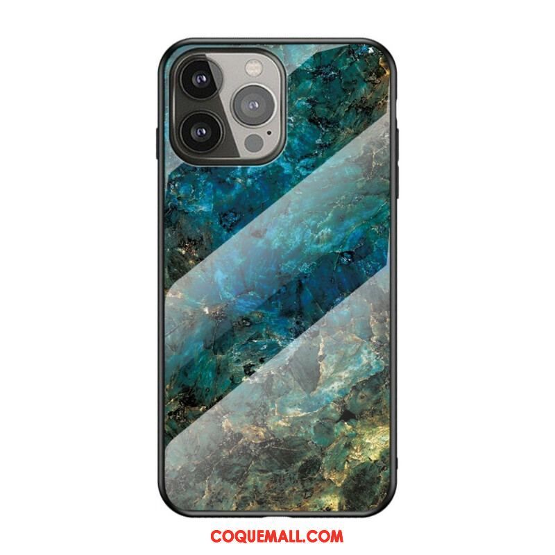 Coque iPhone 13 Pro Verre Trempé Marble Colors