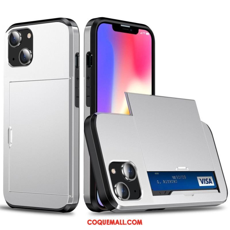 Coque iPhone 14 Deux Porte-Cartes à Glissière