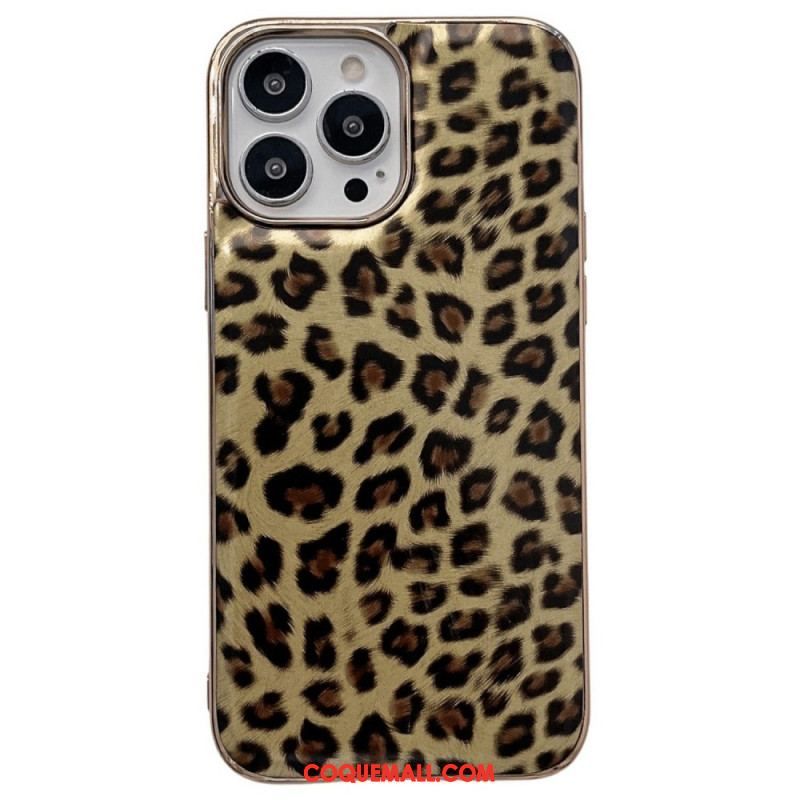 Coque iPhone 14 Effet Peau de Léopard