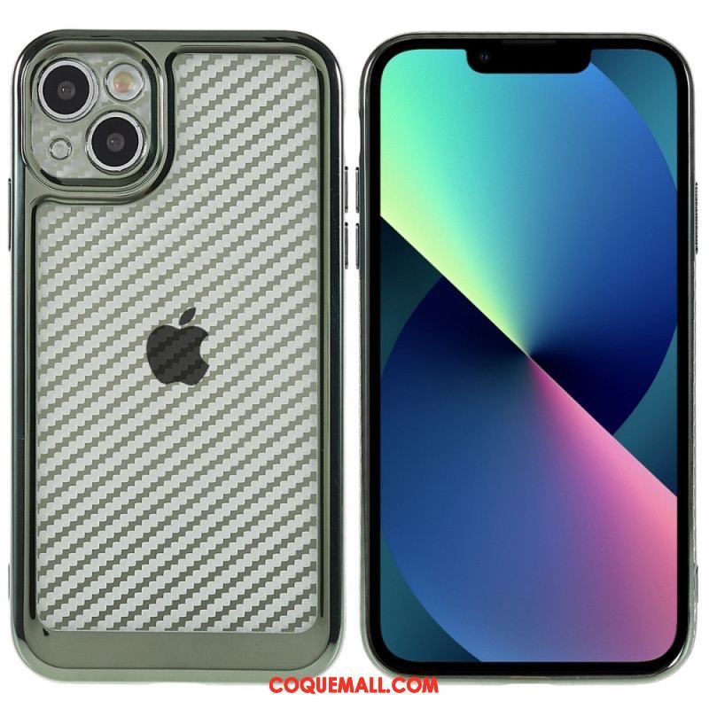 Coque iPhone 14 Fibre Carbone Stylée