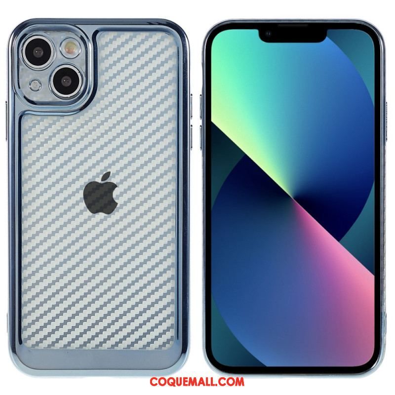 Coque iPhone 14 Fibre Carbone Stylée