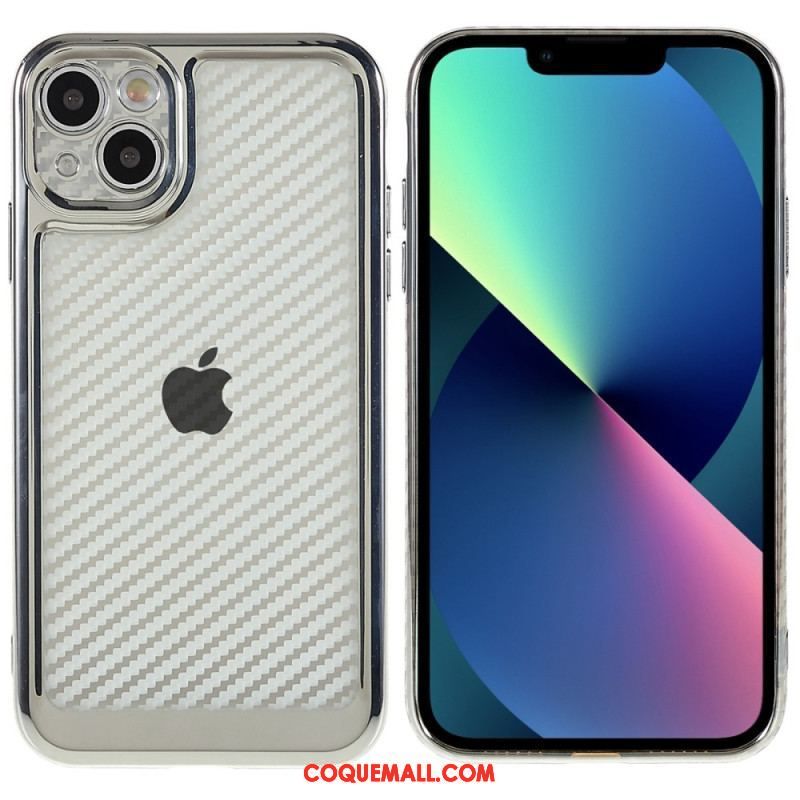 Coque iPhone 14 Fibre Carbone Stylée