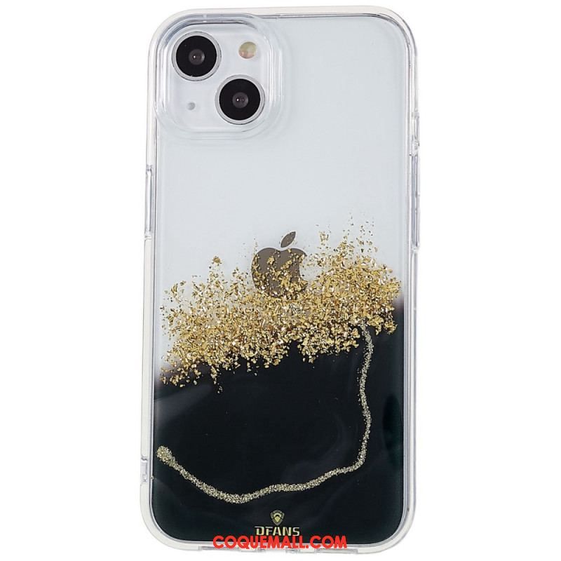 Coque iPhone 14 Paillettes Art