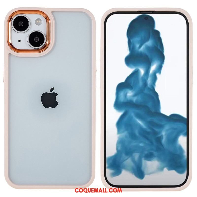 Coque iPhone 14 Plus Acrylique Rebords Silicone