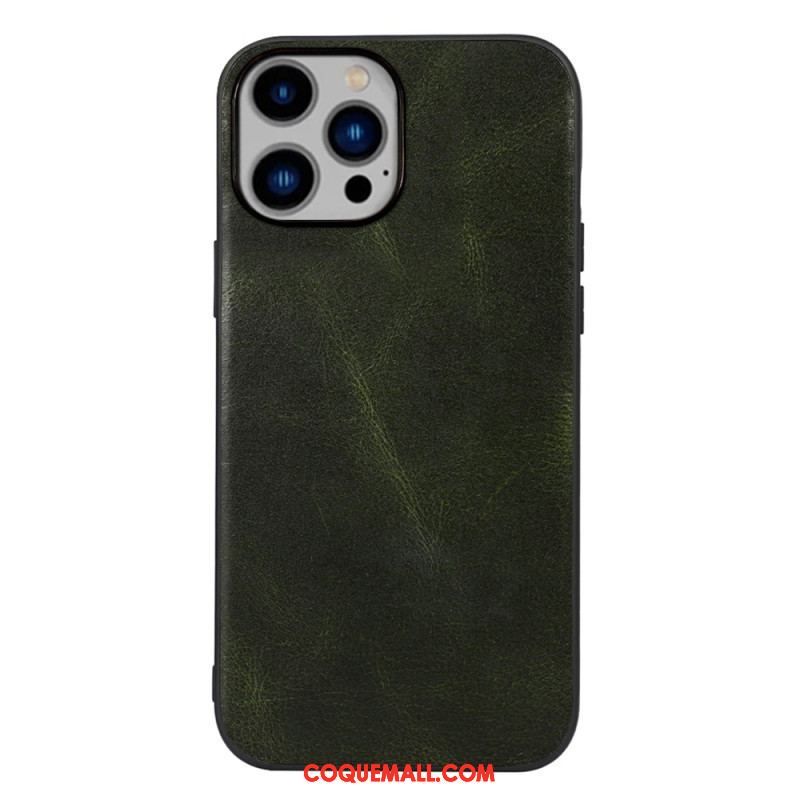 Coque iPhone 14 Plus Cuir Véritable