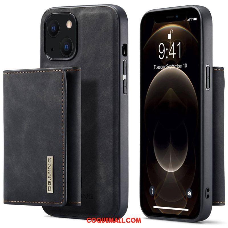 Coque iPhone 14 Plus Porte-Cartes Détachable DG.MING