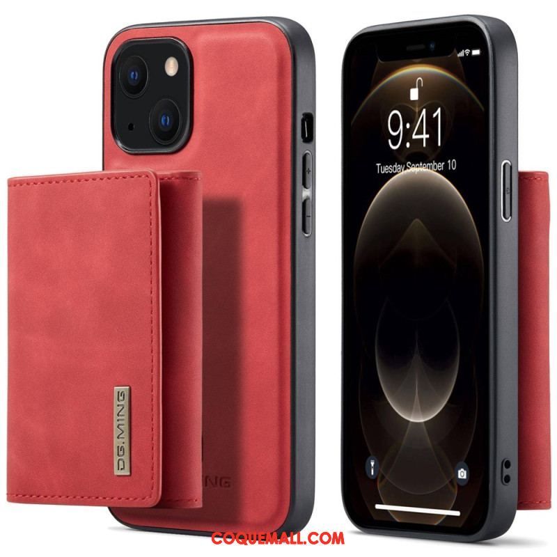 Coque iPhone 14 Plus Porte-Cartes Détachable DG.MING