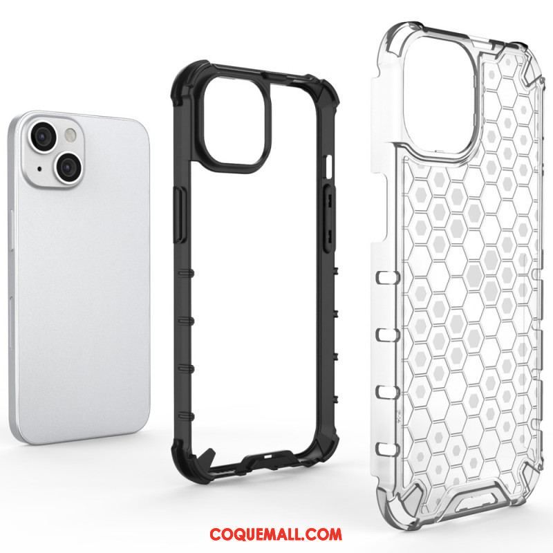 Coque iPhone 14 Plus Style Nid d'Abeille