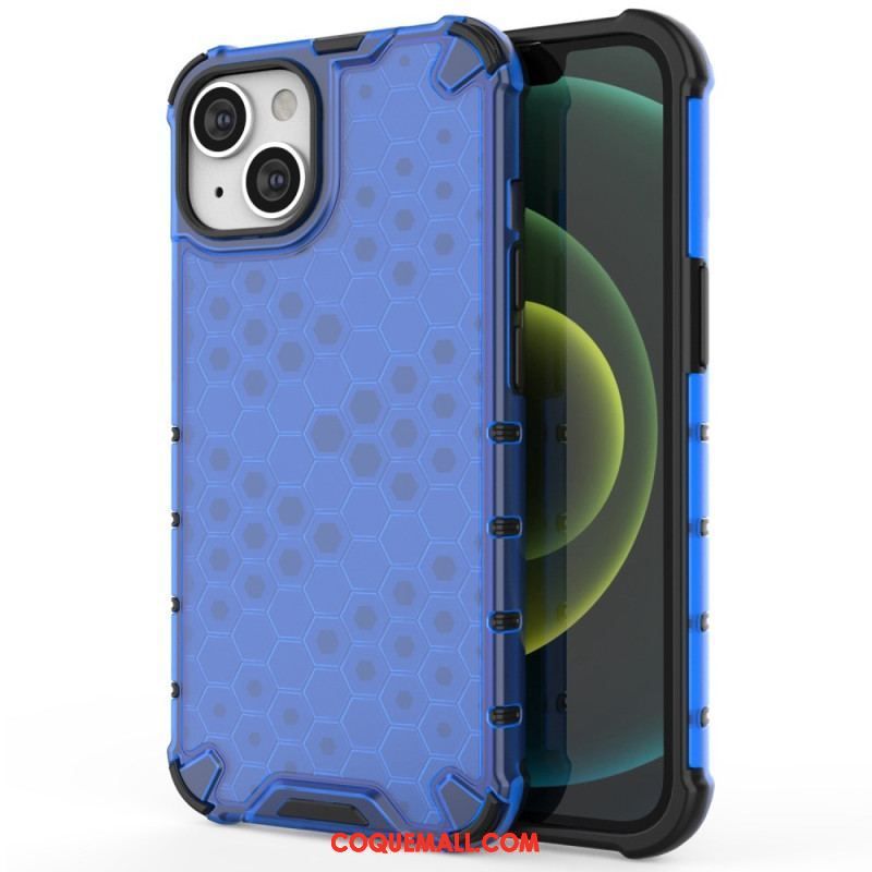 Coque iPhone 14 Plus Style Nid d'Abeille