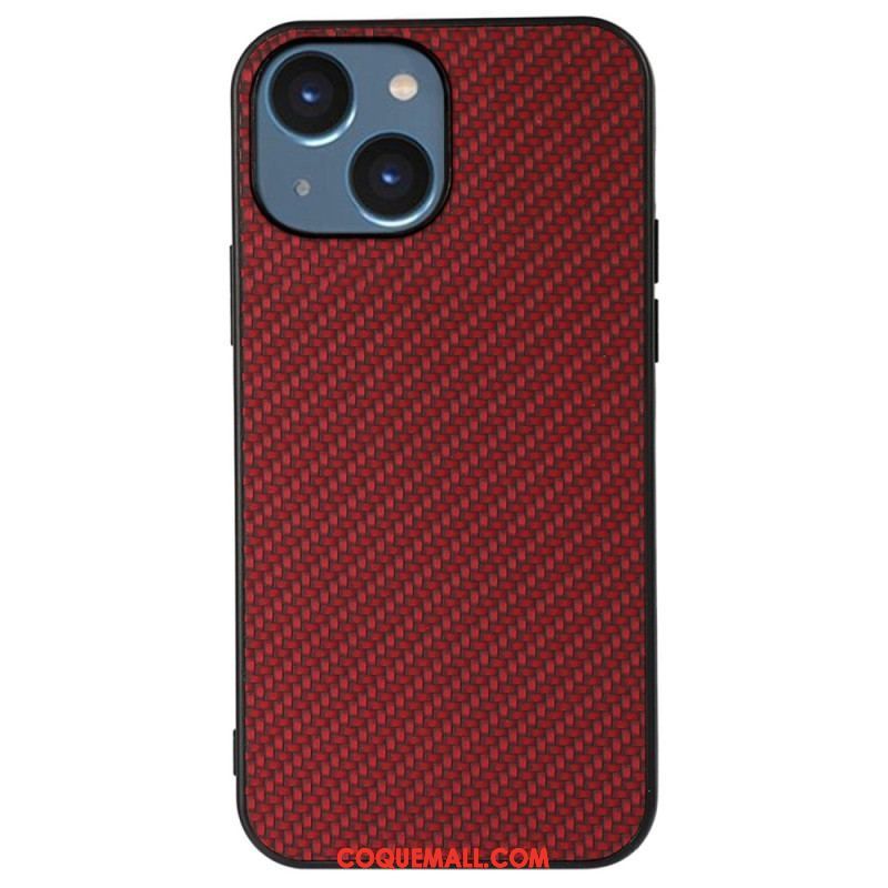 Coque iPhone 14 Plus Texture Fibre Carbone