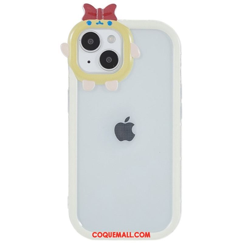 Coque iPhone 14 Plus Transparente et Protection Lentille Amusante