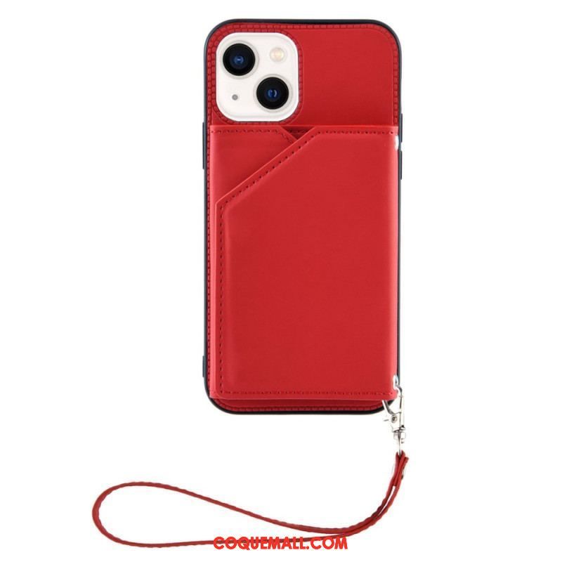 Coque iPhone 14 Porte-Cartes à Lanière