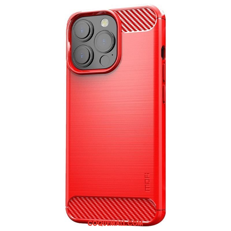 Coque iPhone 14 Pro Fibre Carbone Brossée MOFI