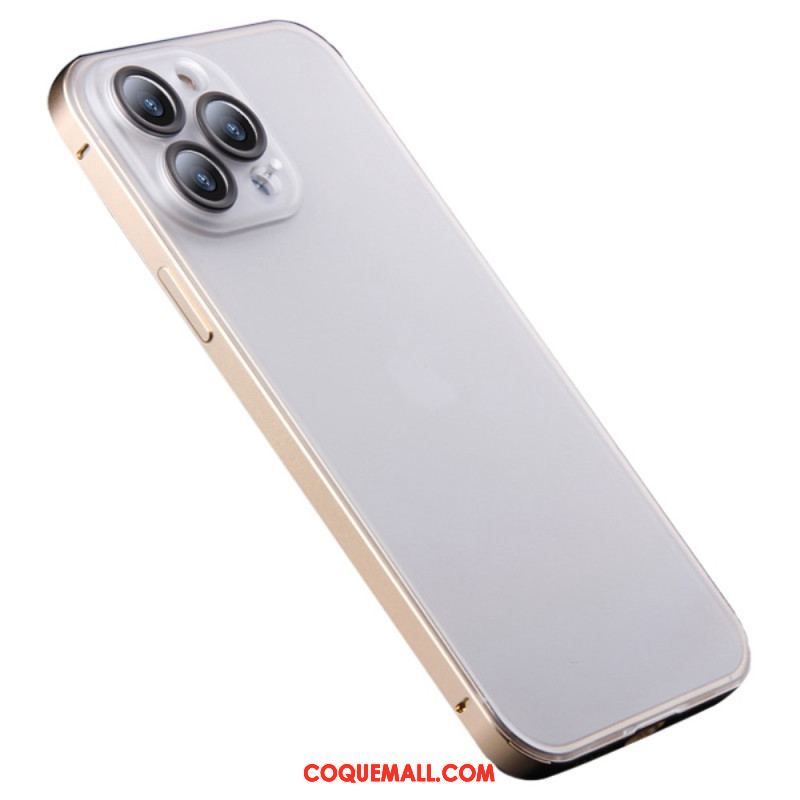 Coque iPhone 14 Pro Givrée Effet Métal