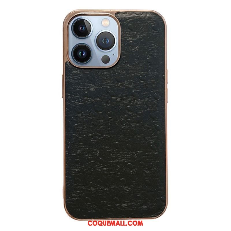 Coque iPhone 14 Pro Max Cuir Véritable Texturé