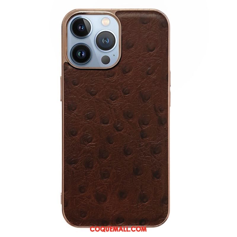 Coque iPhone 14 Pro Max Cuir Véritable Texturé