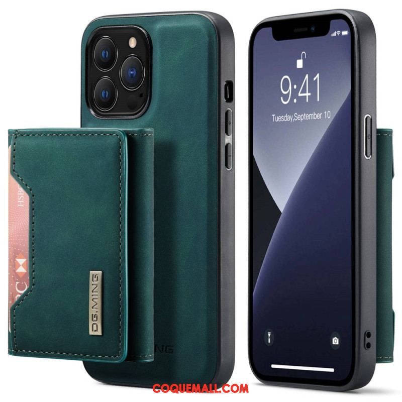 Coque iPhone 14 Pro Max Porte-Cartes Détachable DG.MING