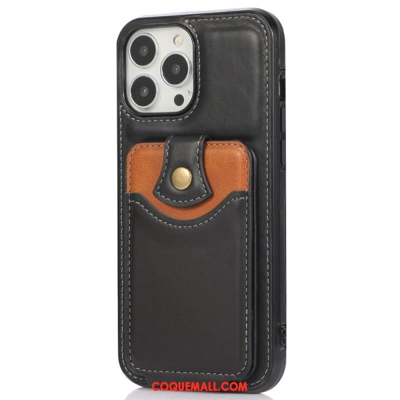 Coque iPhone 14 Pro Max Porte-Cartes Rabattable