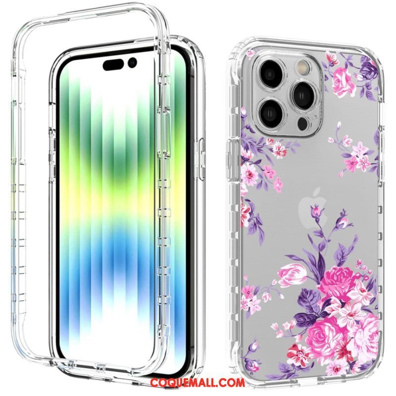 Coque iPhone 14 Pro Max Renforcée Florale