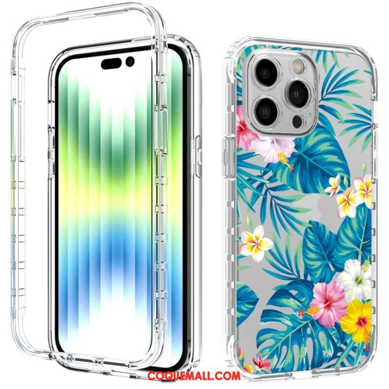 Coque iPhone 14 Pro Max Renforcée Florale