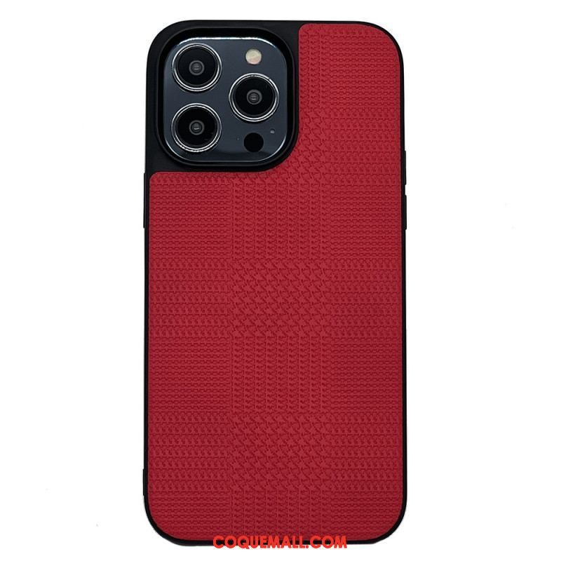 Coque iPhone 14 Pro Max Simili Cuir Croisé