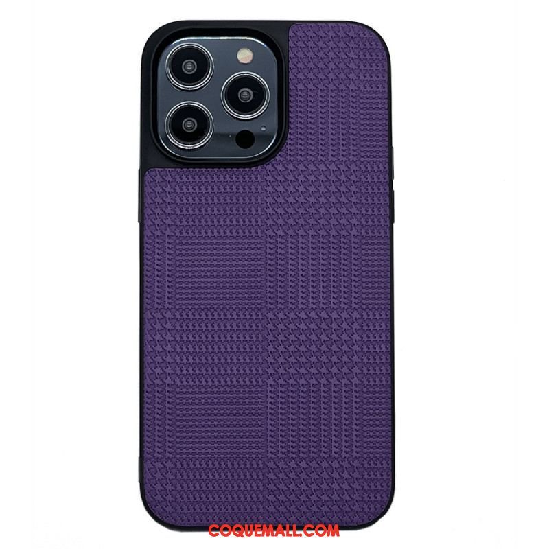 Coque iPhone 14 Pro Max Simili Cuir Croisé